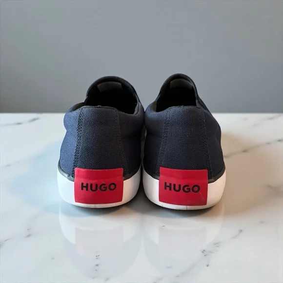 Hugo Boss Navy Slip-On Loafers - Picture 4 of 9